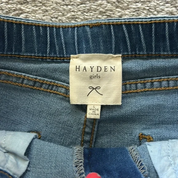 Hayden Girls Dark Blue Flare Jeans - Picture 7 of 7